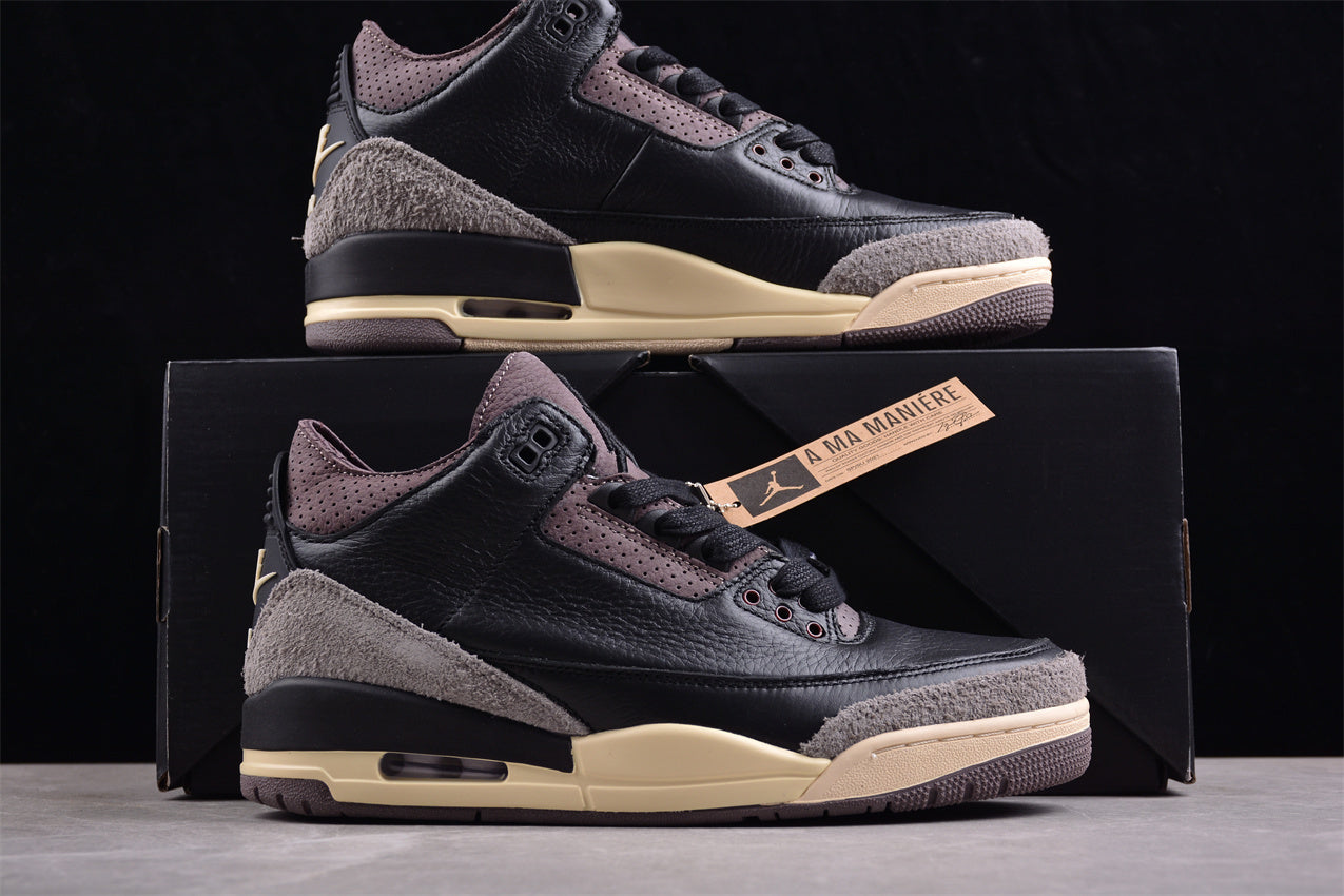 A Ma Maniere x Air Jordan 3 Retro "Black" AJ3 FZ4811-001