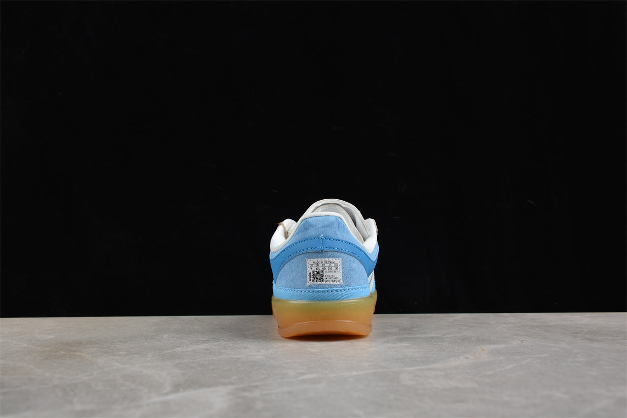 Bad Bunny adidas Gazelle Indoor — Blue and white