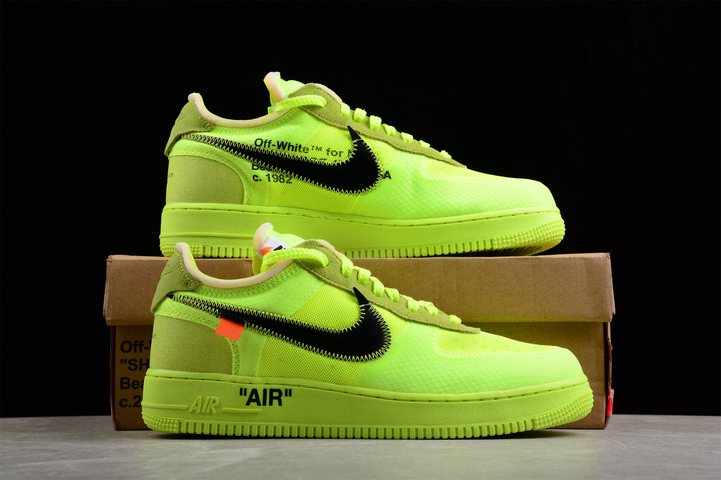 Off-white X NK Air Force 1 Part 2 Volt The Ten OW AO4606-700