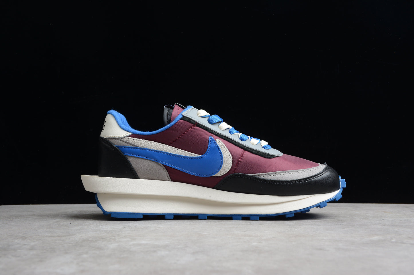 R30 Undercover x Sacai x NK LDWaffle " Night Maroon Team Royal " DJ4877-600
