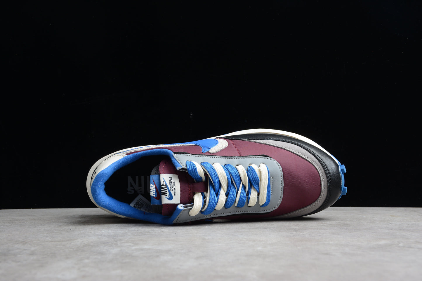 R30 Undercover x Sacai x NK LDWaffle " Night Maroon Team Royal " DJ4877-600