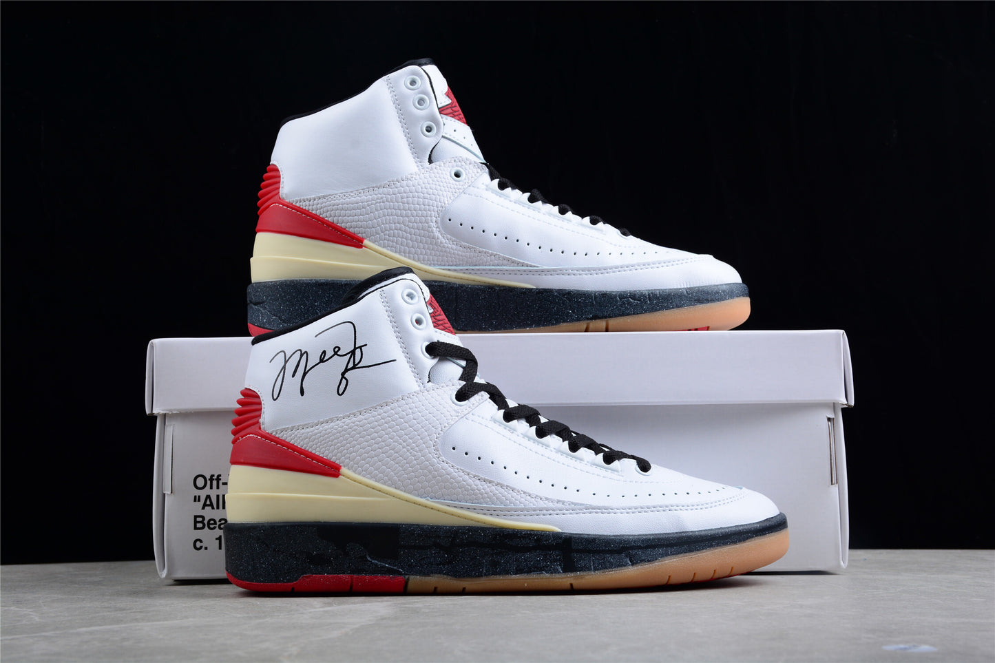R38 OFF-WHITE x Air Jordan 2 High AJ2 DJ4375-101