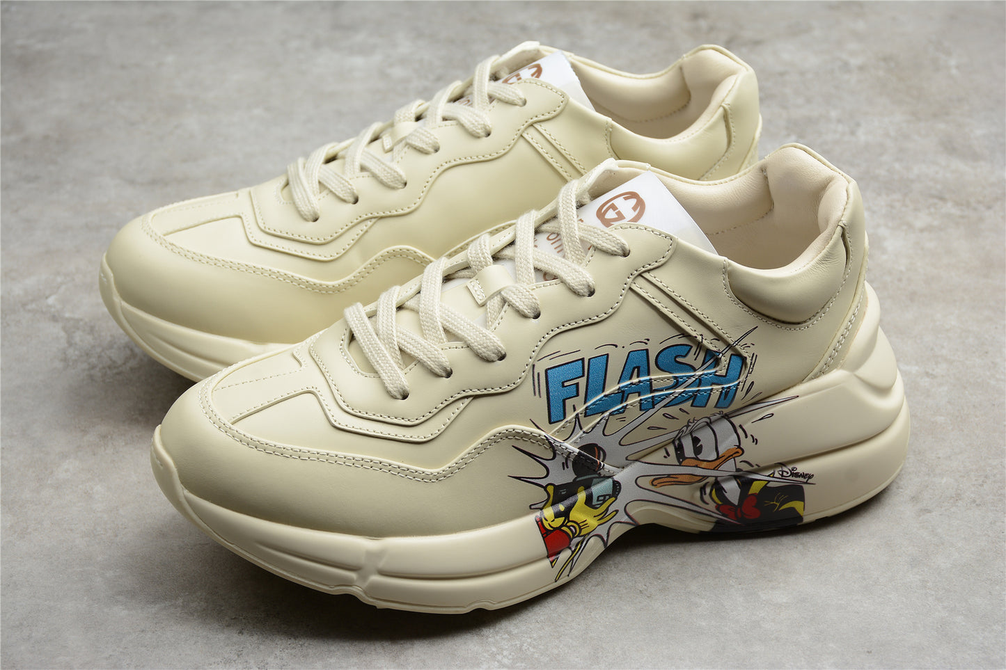 R55 Gu*cci Rhyton Vintage Trainer Sneaker 5D 528892-DRW00-9522