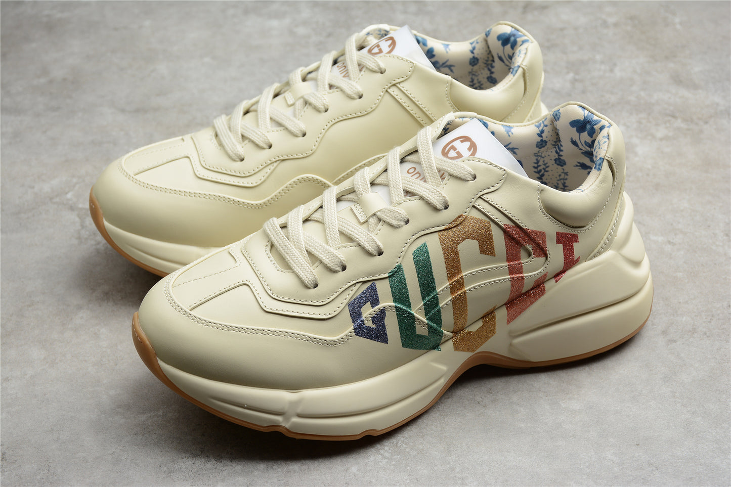 R55 Gu*cci Rhyton Vintage Trainer Sneaker 5D 528892-DRW00-9522