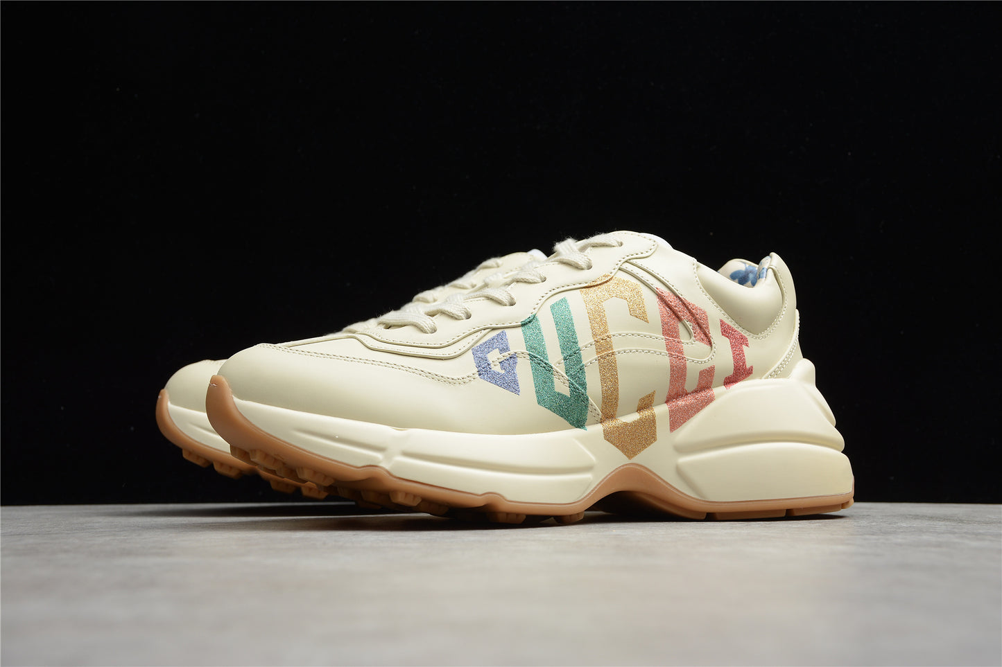 R55 Gu*cci Rhyton Vintage Trainer Sneaker 5D 528892-DRW00-9522