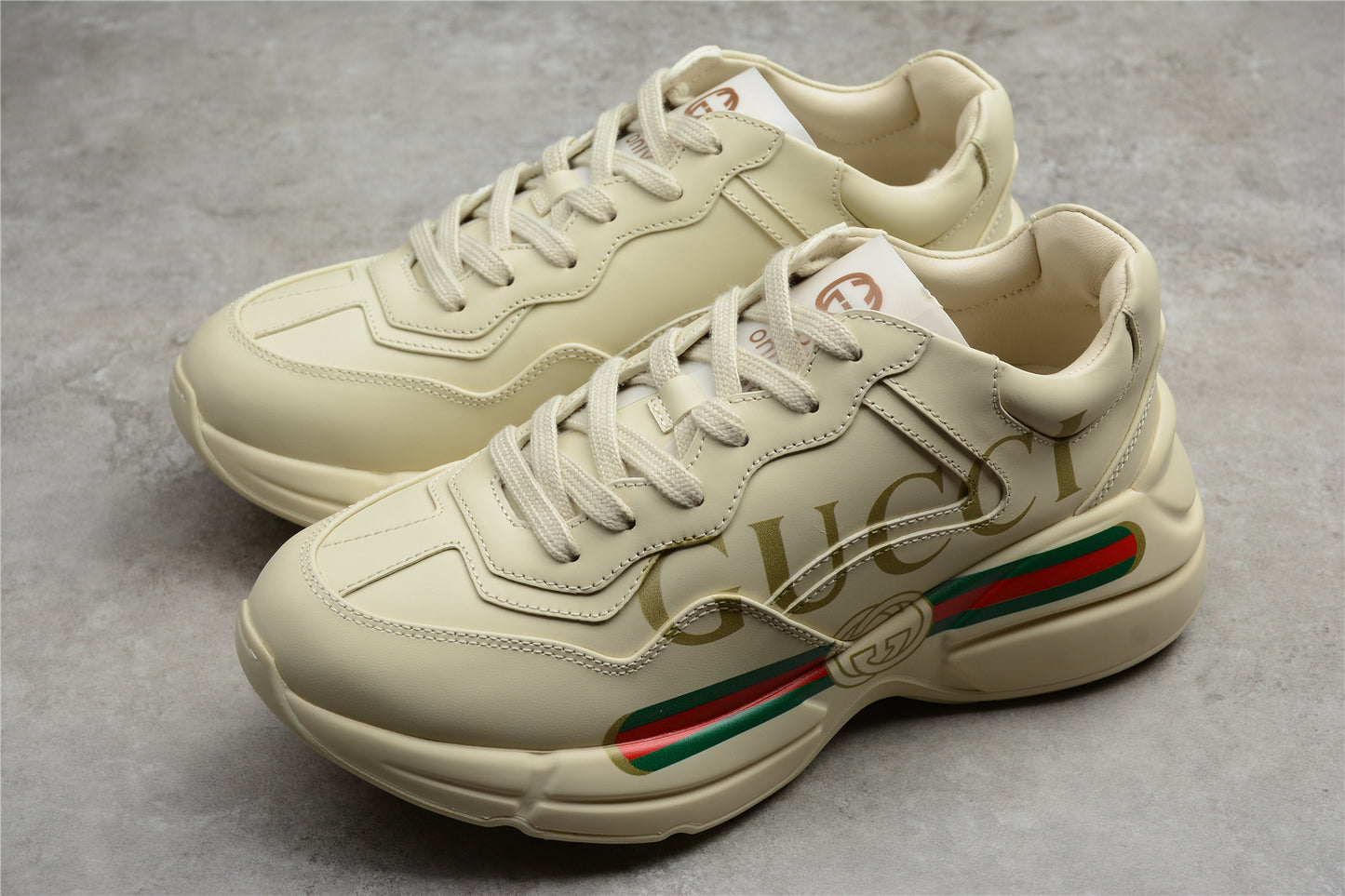 R55 Gu*cci Rhyton Vintage Trainer Sneaker 5D 528892-DRW00-9522
