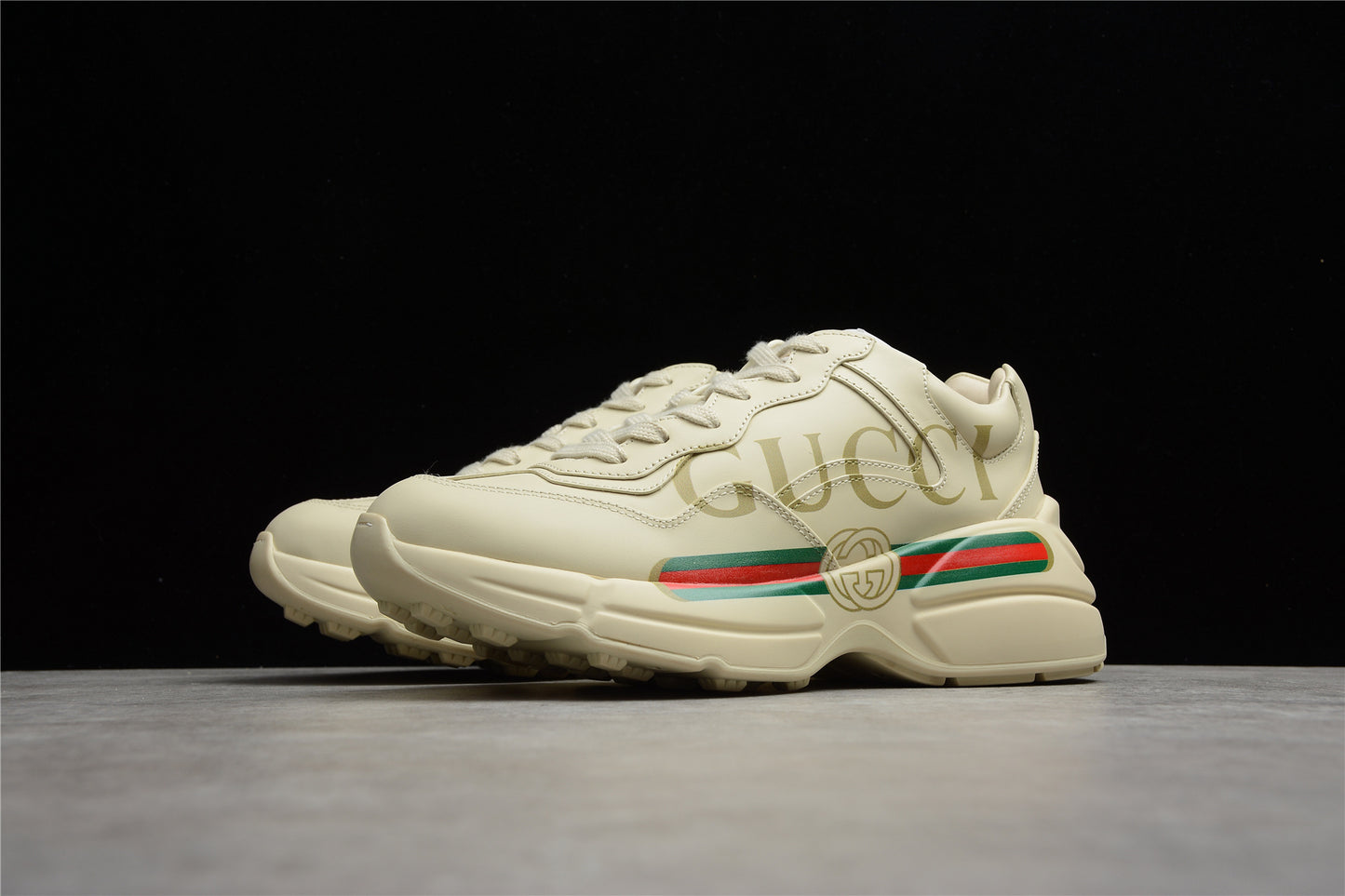 R55 Gu*cci Rhyton Vintage Trainer Sneaker 5D 528892-DRW00-9522