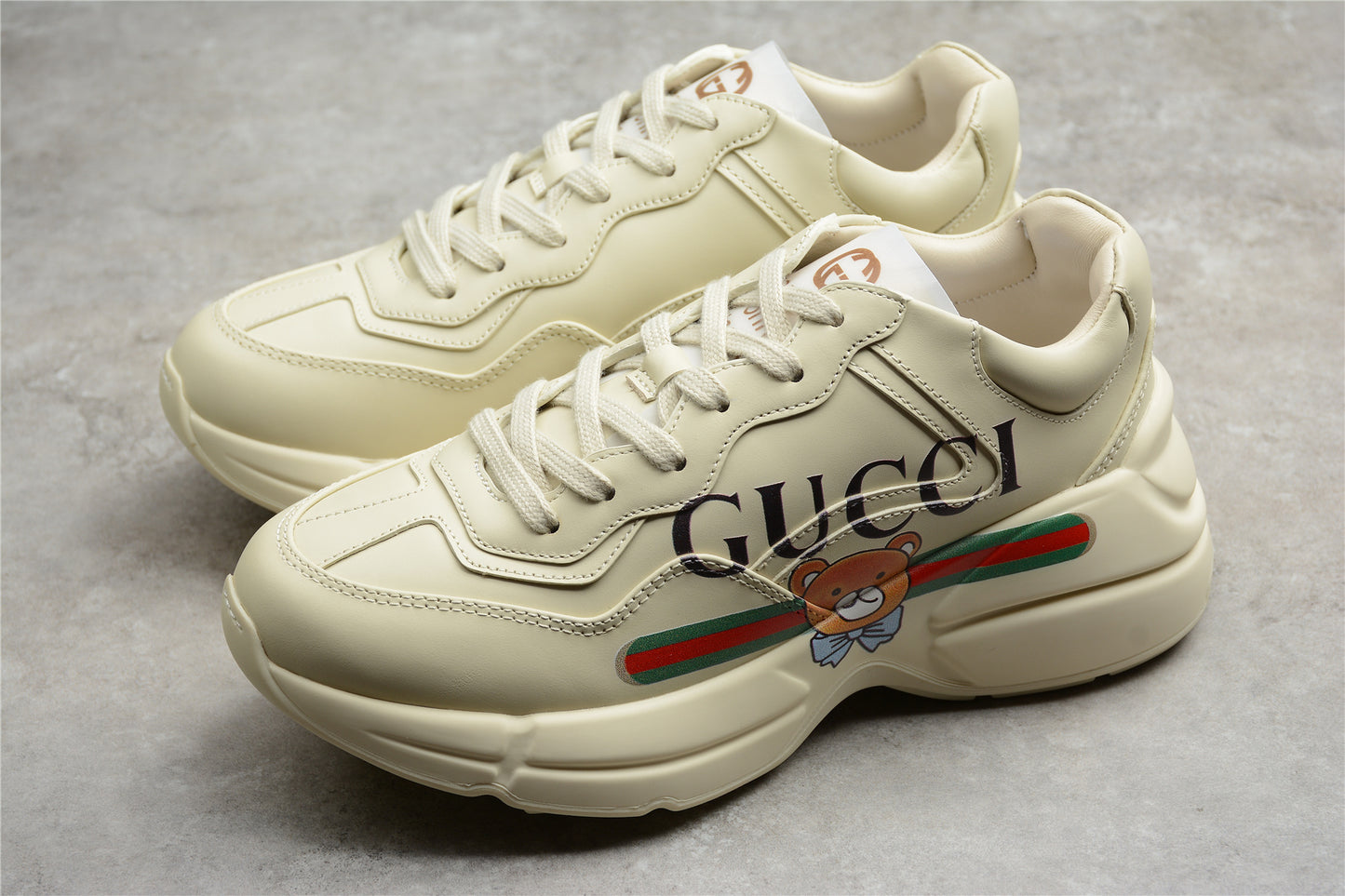 R55 Gu*cci Rhyton Vintage Trainer Sneaker 5D 528892-DRW00-9522