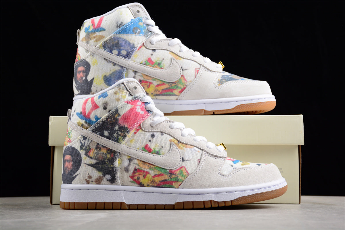 Supreme x NK Dunk SB High Rammellzee FD8779-10016
