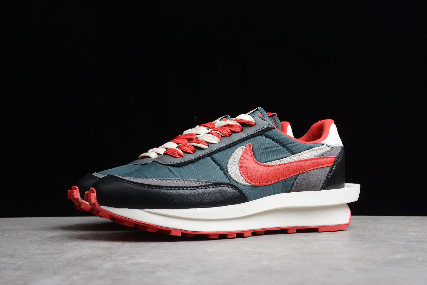 Undercover x Sacai x NK LDWaffle " Midnight Spruce University Red "DJ4877-300