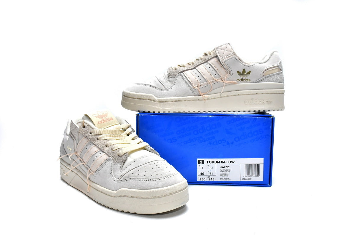 GW0299 adidas  Forum 84 Low Off White Halo Blush