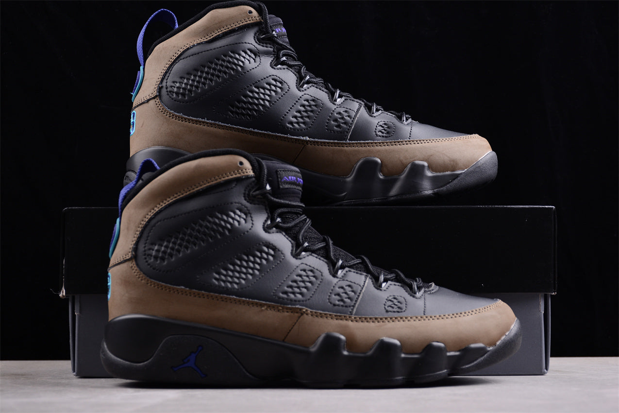 Air Jordan 9 “Olive Concord” Black Brown CT8019-034
