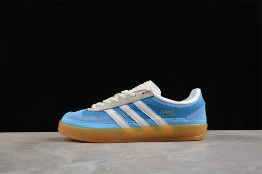 Bad Bunny adidas Gazelle Indoor — Blue and white